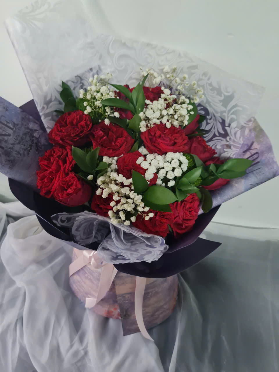 Bó Hoa Hồng Mix Gerbera Bao Tối