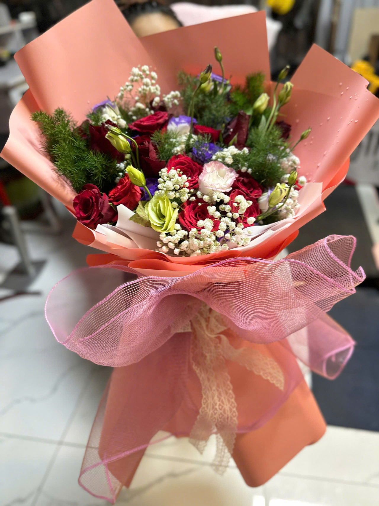 Bó Hoa Hồng Mix Tươi Sáng